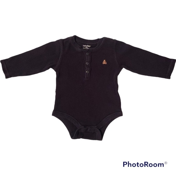Bab Gap Infant Bodysuit / Shirt - Navy Blue Baby Toddler Size: 18-24 months - Picture 1 of 6